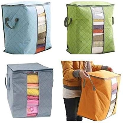 Goank Bamboo Charcoal Non-Woven Cloth Storage Organiser