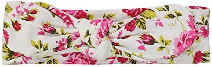 Ruffly Rumps Infant / Toddler Girls' Floral Stretchy Tie Headband - Pink - One Size
