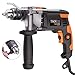 Hammer Drill,TACKLIFE Upgraded 7.1Amp/3000Rpm Electric Drill, 1/2-Inch(13mm) Impact Drill with Aluminium Alloy Cover, Metal Rotating Handle, Variable Speed Trigger, Ideal Tool for DIY-PID03A