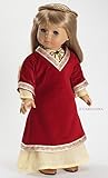 Carpatina Dolls Medieval Renaissance Princess Red Dress & Chemise Fits 18