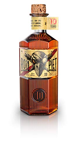 RON PIET RUM | 10 Jahre alter Rum aus Panama mit feinstem Rohrzucker | Single Barrel Rum aus Bourbon-Fässern | In Sechskant-Flasche | 1 x 0.5 l – Bild 2