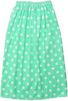 Amazon Co Jp ラップタオル 子供 キッズ 女の子 男の子 80cm ビーチタオル バスタオル プール 海水浴 水泳 スイミング 川 水遊び キッズ用 ドットミント スポーツ アウトドア