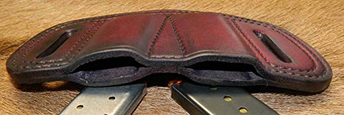 Leather - Double Magazine Ammunition Pouch, For .380 mags, Fits Colt Government 380 or Sig P232, P238 magazines - Thumbnail 3