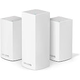 Linksys Velop Triband AC4600 Intelligent Mesh WiFi Router Replacement System 3 Pack Coverage up to 5 000 Sq Ft