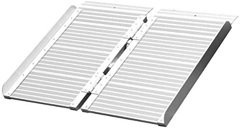 ORFORD Wheelchair Ramp 2ft for Home Steps Stairs Doorways Scooter, Utility Mobility Access Non Skid Folding Wheelchair Ramp, Portable Aluminum Foldable Threshold Ramp 2ft …