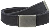 Levi's Men's Military Web Belt - Casual for Jeans Adjustable One Size Cotton Strap and Metal Plaque Buckle