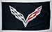 Corvette Black C-7 Car Flag 3' X 5' Indoor Outdoor Auto Banner