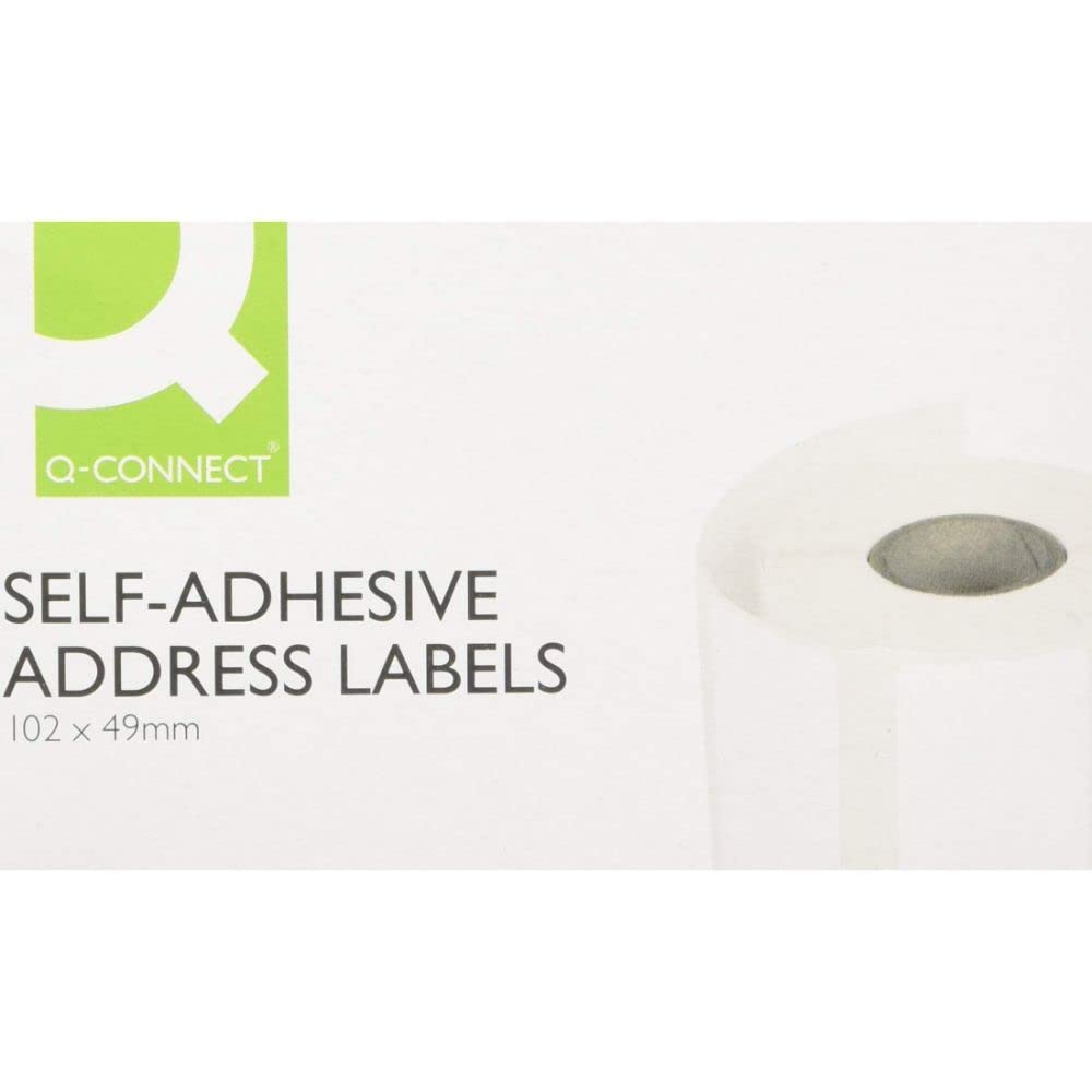 Q-Connect Address Label Roll Self Adhesive 102x49mm White (Pack of 180) 0073024