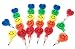 Funiverse Bulk 40 Heart Shaped Smiling Stacking Pencil Assortment Perfect for Valentines Day, Class Gifts or Art Projects