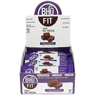 Vegan Pea Protein Bar Chocolate Chip Fudge Brownie Batter (12 Bars)