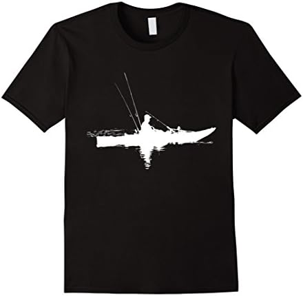 Mens Kayak Fishing T-Shirt Large Black