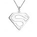 Super man Pendant Necklace Stainless Steel for Women Men Jewelry Gift