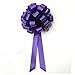 Purple Pull Bows with Tails - 8