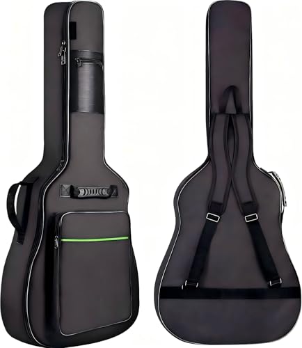 Bolsa de Guitarra de 39-41 pulgadas,Funda Guitarra Acustica de Espesar,Bolsa de Guitarra Impermeable con Doble Correa de Ajustable,Funda guitarra eléctrica,para Guitarra Clásica, Ukulele