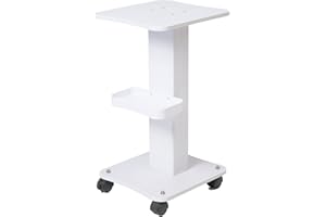 SEA PUNK Salon Spa Trolley, Esthetician Cart with Wheels, Beauty Rolling Trolley Stand Instrument, Tray Rolling Cart with Storage Tray