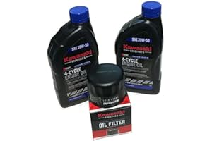 UNIGIRL Oil Change Kit fit's some Kawasaki 99969-6298 49065-0721 49065-7007 20W50 Synthetic Blend