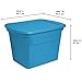 Sterilite 17314308 18 gallon/68 Liter Tote, Blue Aquarium, 8-Pack