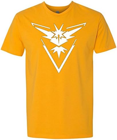 Poke Raiderz - Yellow Team Instinct Unisex T-Shirt - Pokemon Go Original Artwork Printed Shirts (XX-Large)