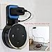 Echo Dot Wall Mount Case Holder Stand for Alexa Dot 2nd Generation TOOVREN Space-Saving Hanger for Smart Home Speaker without Mess Wires or Screws - Short Charging Cable Included (black)