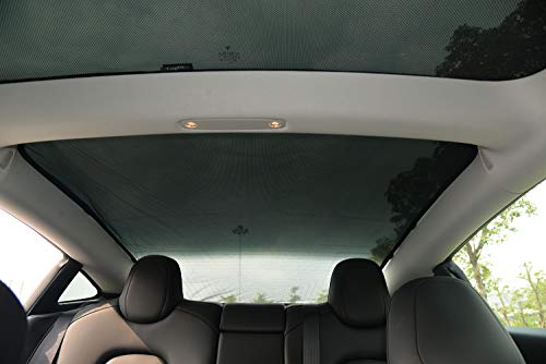 WJM Sunroof Sunshade Glass Roof Sunshade Skylight Blind Shading Net for Tesla Model 3 (Model 3 Rear Sunshade)