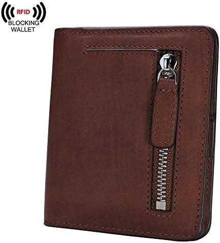 AINIMOERSmall Leather Wallet for Women, Ladies Credit Card Holder RFID Blocking Women's Mini Bifold Pocket Purse