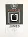 Custom Made with Your Name - Uber Lyft Decal Sign Rideshare Car Display Cards