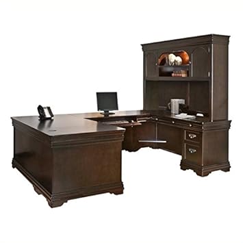 Amazon.com: Martin Muebles Beaumont U-Shaped computadora W ...