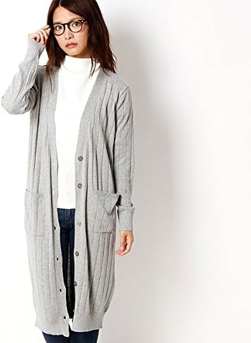 Amazon ビス Vis ベルト付ロングカーディガン 07グレー M カーディガン ボレロ 通販