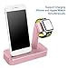 Apple Watch Stand, iPhone 7/7Plus/6s/6s Plus Charging Station, Alritz Aluminum 2 in 1 Apple Watch iPhone Charging Stand Dock for Apple iWatch Series 2/Series 1/Nike+, Rose Gold