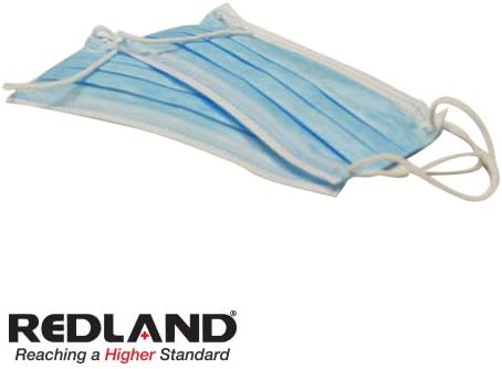 500 Pcs Premium (3-ply) Disposable Earloop Face Masks - Medical Grade- Surgical, Dental, Allergy, Cold, Flu Germ, Andeti- Dust, Airplane Travel - Blue - (FDA) Redland Dental Products