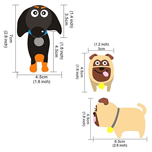 Artec360 Dachshund and Pug Dogs Needle Felting Kits for Beginners with Enough Tool Kits Height 3.5" (2 Pack)