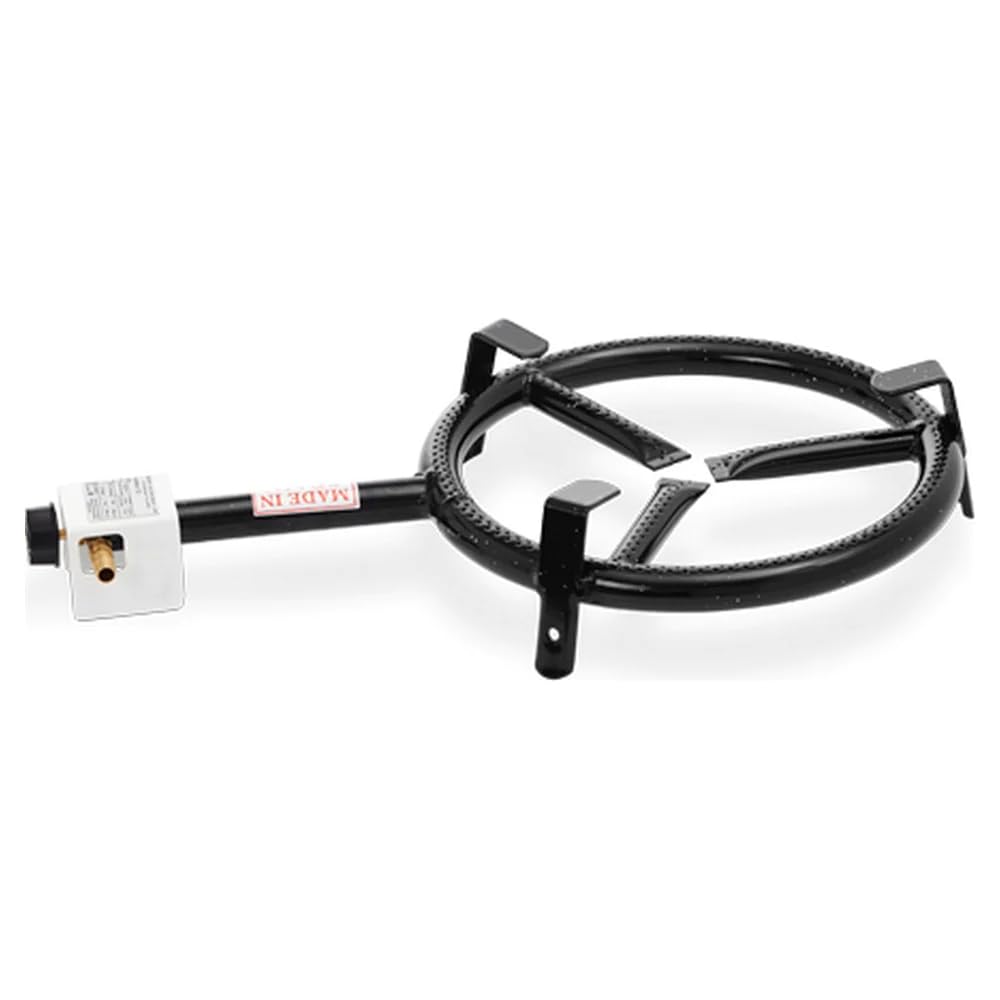 Vaello La Valenciana Paellero Gas Burner 1 Fire Ring, 200 Mm,Black