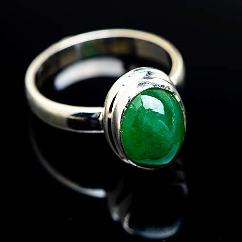 Ana Silver Co Emerald Ring Size 6.5 (925 Sterling Silver) - Handmade Jewelry, Bohemian, Vintage RING975715