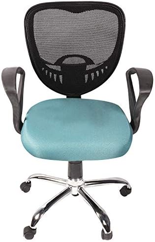 Vizolt Chair Arm Rest Office Chair (Fabric, Green, 1 Piece )