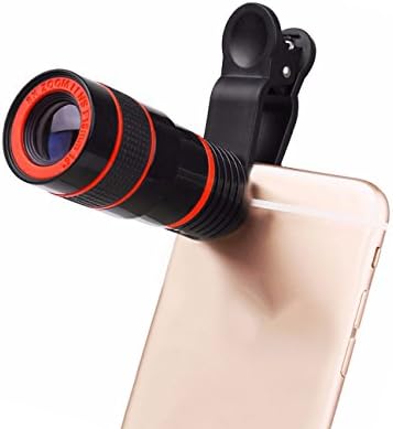 4 in 1 Universal 8x Zoom Telephoto Lens for iPhone, Samsung &amp; Most Smartphones,Tablet (Black)
