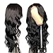 U&A 13x6 Deep Part 150% Density Lace Front Wigs Human Hair With Baby Hair Brazilian Body Wave Lace Wigs Pre-Plucked Hairline (18inch)