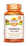 Sundown Naturals Vitamin D3 2000 IU, 350 Softgels