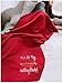 This is My Hallmark Movie Channel Watching Blanket | Funny Saying Letter Print Throw Blankets for Bed Couch Decorative Sofa Chair Cover Lazy Blanket-Red