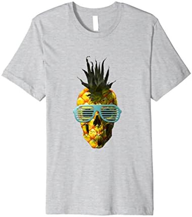 Mens Punkrock Pineapple Shutter Shade Skull Medium Heather Grey