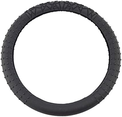 HAINENG Elasticity Antiskid 32CM Car Universal Geometrical Pattern Silicone Steering Wheel Cover H-F02-B