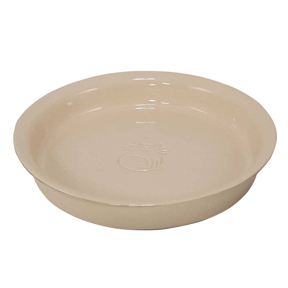 Nobby Miska Cat Ceramic Bowl, Cream/Cream, Diameter 16 x 2.5 cm, 0.25 L, Pack of 1