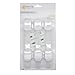 Happy Kid Essentials Baby Proofing Child Safety Locks: Kid & Toddler Proof Home Latch System for Childproofing a Cabinet, Toilet Seat, Drawer, Kitchen Refrigerator: 6 Pack of White Latches
