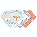 Baby Bandana Drool Bibs with Snaps for Girls, 4-Pack Organic Bib Set, Super Absorbent, Soft, & Stylish Baby Shower & Registry Gift by Matimati 