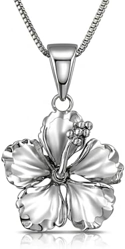 Amazon.com: LGU Sterling Silver Oxidized Double Sided Large Flower