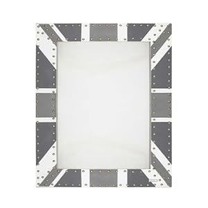 Miroir Union Jack Monochrome - Dimensions : 50 x 70 cm