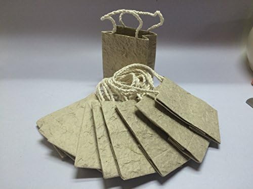 Light Brown Paper Bags Mini Handles are the Perfect Solution for Mini Gift 10 Pcs