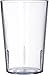 Carlisle FoodService Products Stackable Tumbler Plastic Tumbler for Restaurants, Catering, Kitchens, Plastic, 8.1 Ounces, Clear, (Pack of 72)