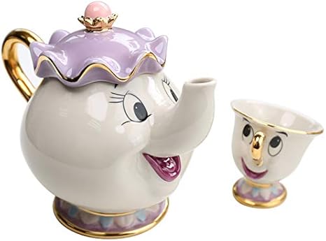 Bulea 美女と野獣 東京ディズニーリゾート限定 ポット夫人のティーポットとチップのティーカップセット カートゥーン Bulea ティーポット 通販 Amazon