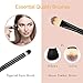 SOLVE 20pcs Eye Brush Set Premium Eyeliner Eyebrow Eyeshadow Sponge Foundation Concealer Lip Makeup Brushes Wood Cosmetics Brush Kit
