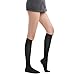 Fytto 1007 Women’s Compression Socks – Stylish, Lightweight & Breathable 15-20mmHg Flight Stockings – Professional Support for Business & Travel, Classic, Black, Medium